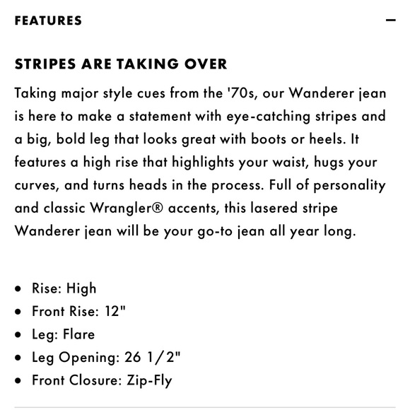 Wrangler 622 Wanderer High Rise Flare size 29/30 - Picture 2 of 6